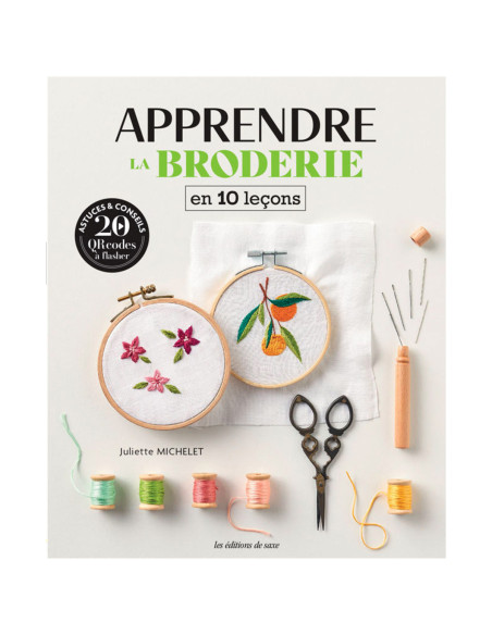 Livre apprendre la broderie en 10 leçons