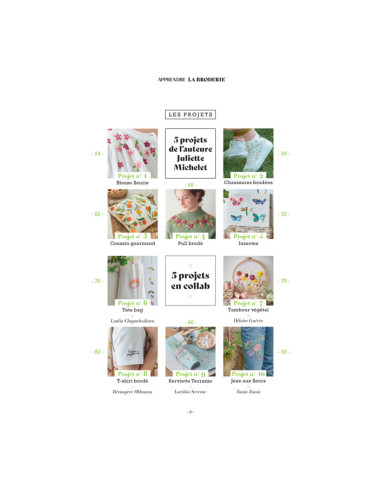 Livre apprendre la broderie en 10 leçons