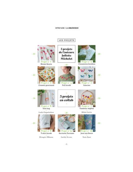 Livre apprendre la broderie en 10 leçons