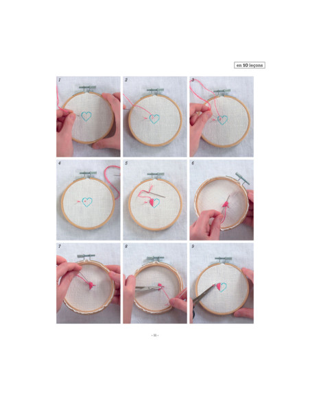 Livre apprendre la broderie en 10 leçons