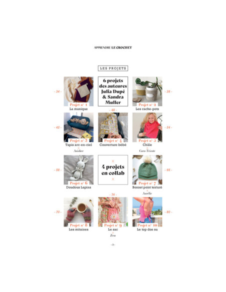 Livre apprendre le crochet en 10 leçons