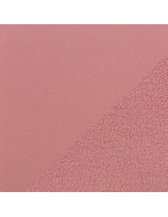 Tissu softshell déperlant envers micro polaire - Rose