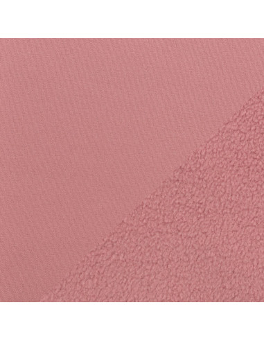 Tissu softshell déperlant envers micro polaire - Rose