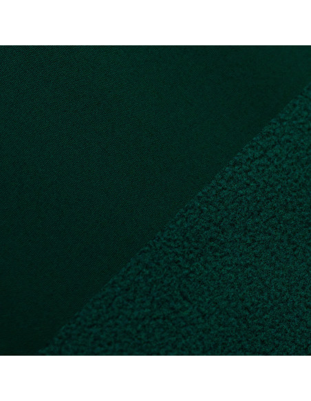Tissu softshell déperlant envers micro polaire - Vert bouteille