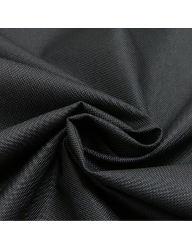 Tissu toile imperméable et ultra-résistant - Noir