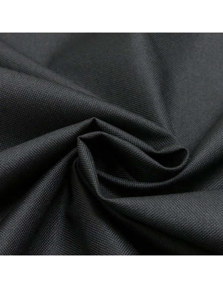 Tissu toile imperméable et ultra-résistant - Noir