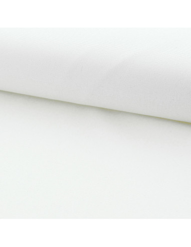 Toile de coton canvas demi-natté - Blanc
