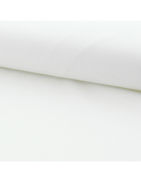 Toile de coton canvas demi-natté - Blanc