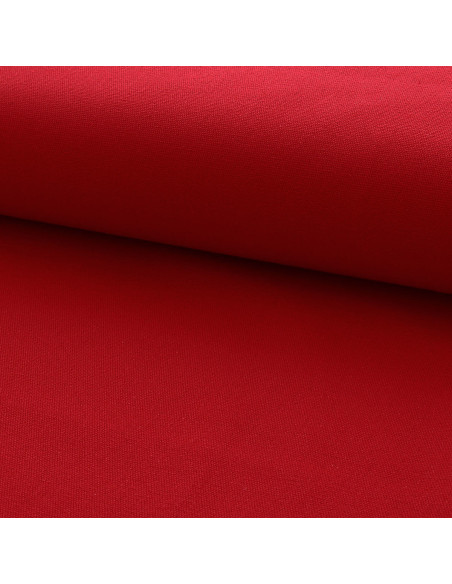 Toile de coton canvas demi-natté - Rouge
