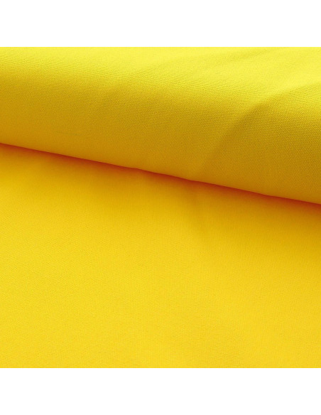 Toile de coton canvas demi-natté - Jaune