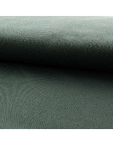 Toile de coton canvas demi-natté - Vert de gris