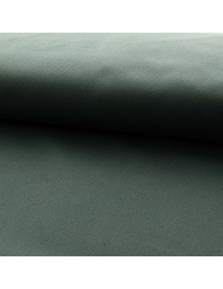 Toile de coton canvas demi-natté - Vert de gris