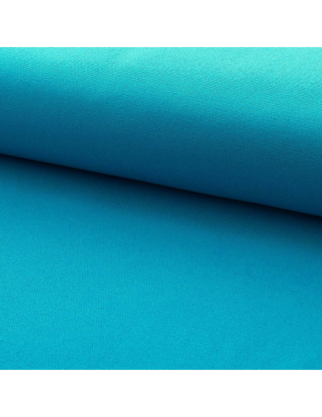 Toile de coton canvas demi-natté - Bleu turquoise