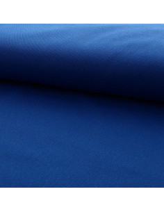 Toile de coton canvas demi-natté - Bleu cobalt