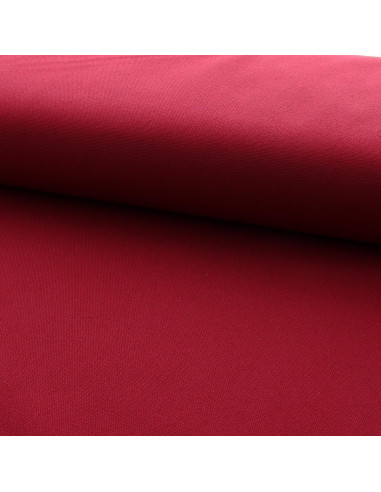 Toile de coton canvas demi-natté - Bordeaux