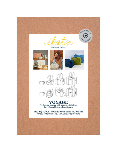 Patron de sac et trousse de toilette Voyage - Ikatee