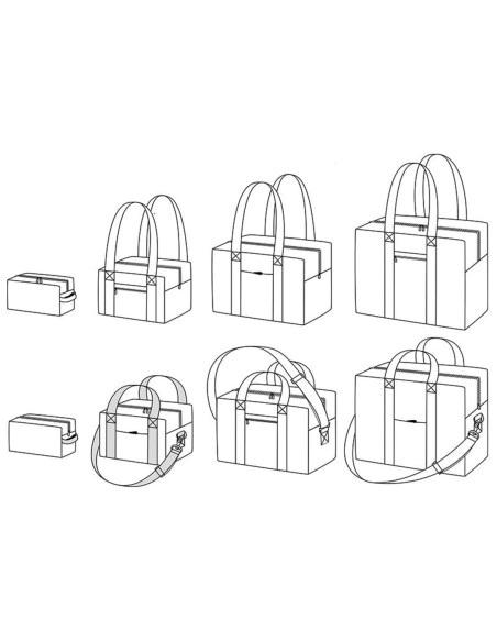 Patron de sac et trousse de toilette Voyage - Ikatee