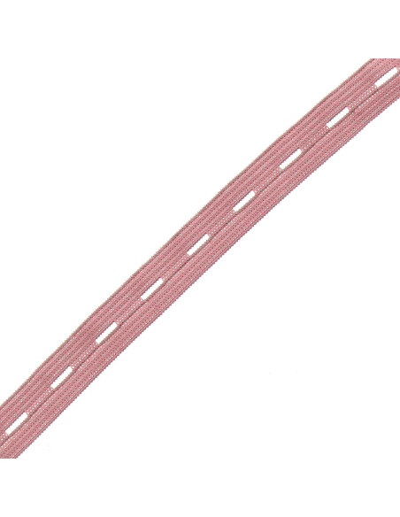 Élastique à boutonnière pour enfant - Vieux rose