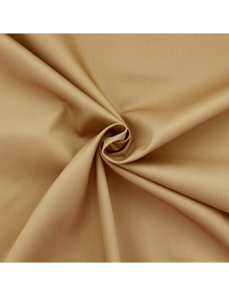 Tissu gabardine polycoton - Beige