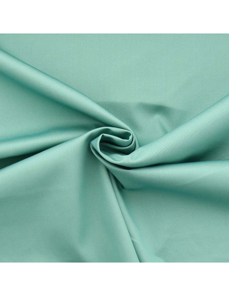 Tissu gabardine polycoton - Vert menthe