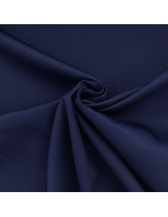 Tissu gabardine polycoton - Bleu marine