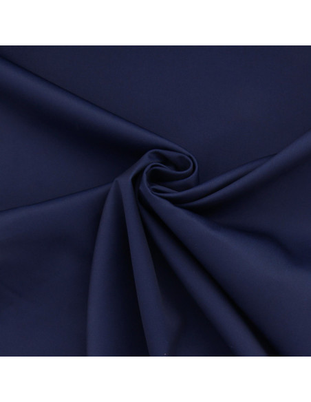 Tissu gabardine polycoton - Bleu marine