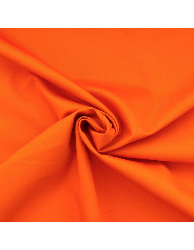 Tissu gabardine polycoton - Orange