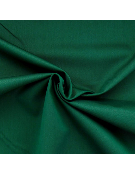Tissu gabardine polycoton - Vert foncé