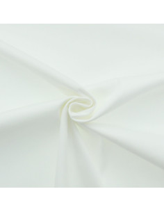 Tissu gabardine polycoton - Blanc cassé