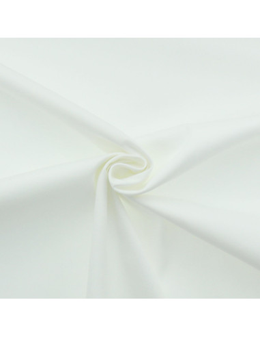 Tissu gabardine polycoton - Blanc cassé