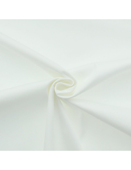 Tissu gabardine polycoton - Blanc cassé