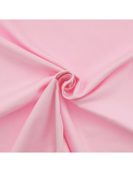 Tissu gabardine polycoton - Rose layette