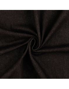 Tissu jeans coton classique - Noir