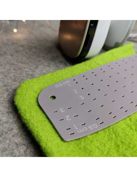 Règle de repassage en silicone pour ourlets