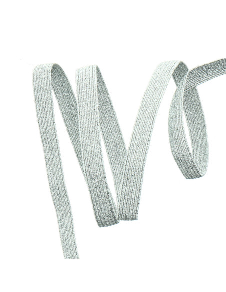 Tresse élastique argent