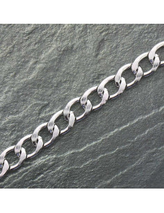 Chaîne plate en aluminium 20 mm - Argent