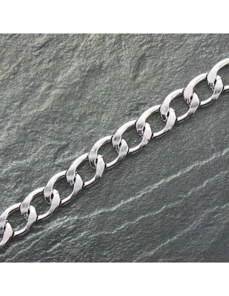Chaîne plate en aluminium 20 mm - Argent