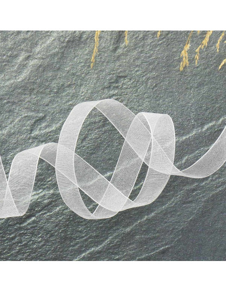 Ruban organza - Ivoire
