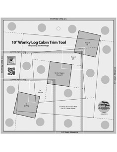 Règle 10" Wonky Log Cabin Trim Tool Creative Grids