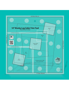 Règle 10" Wonky Log Cabin Trim Tool Creative Grids 2