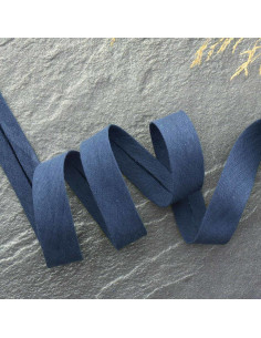 Biais double gaze - Indigo