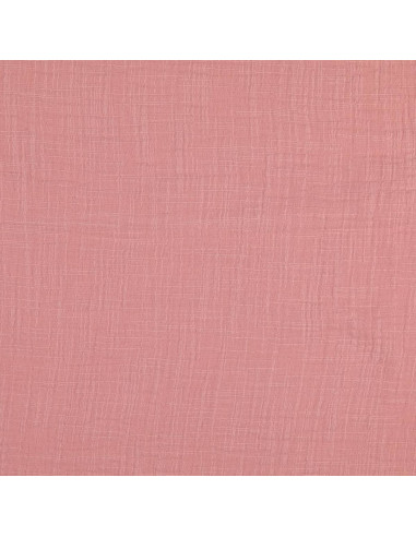 Tissu double gaze de coton Vintage - Vieux rose