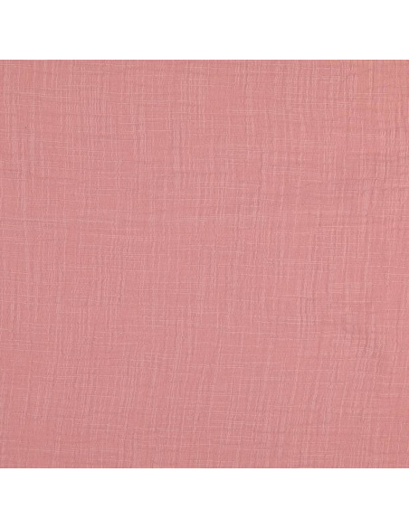 Tissu double gaze de coton Vintage - Vieux rose