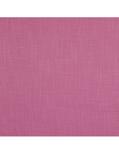 Tissu double gaze de coton Vintage - Bois de rose