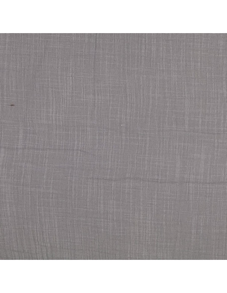 Tissu double gaze de coton Vintage - Gris