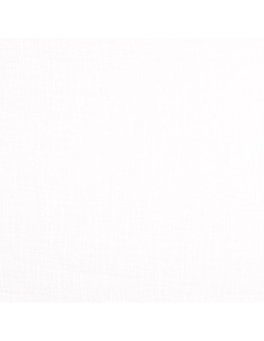 Tissu double gaze de coton Vintage - Blanc