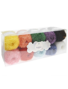 Coffret 10 pelotes de fil à crocheter Creative Bubble - Rainbow