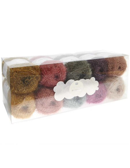 Coffret 10 pelotes de fil à crocheter Creative Bubble - Earthy