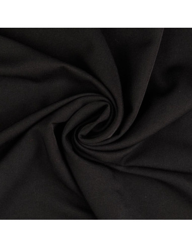 Tissu gabardine souple - Noir