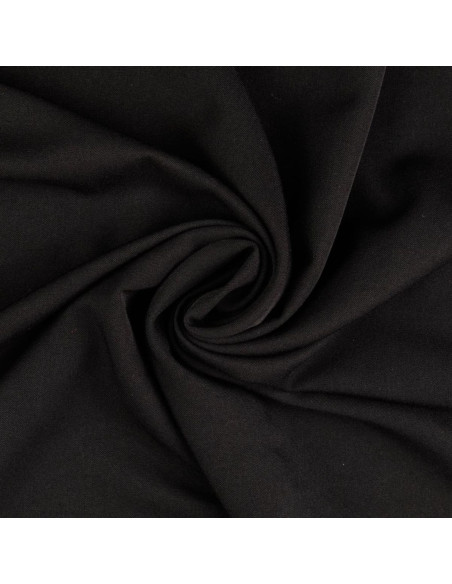Tissu gabardine souple - Noir